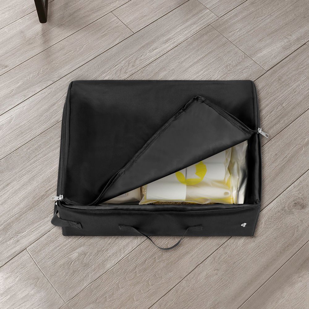 Portable Cat Travel Litter Box with Zipped Lid, Foldable Travel Litter Box, No Leakage, No Smell, Waterproof, Easy to Carry