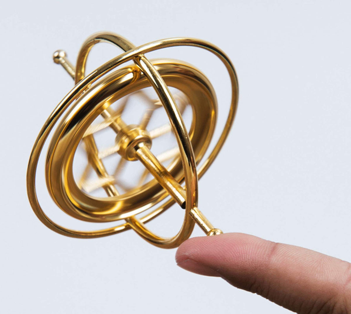 Spinning Top Balance Toy, Precision Gyroscope Metal Anti-Gravity Spinning Top Balance Toy Educational Gift, Gyroscope Metal