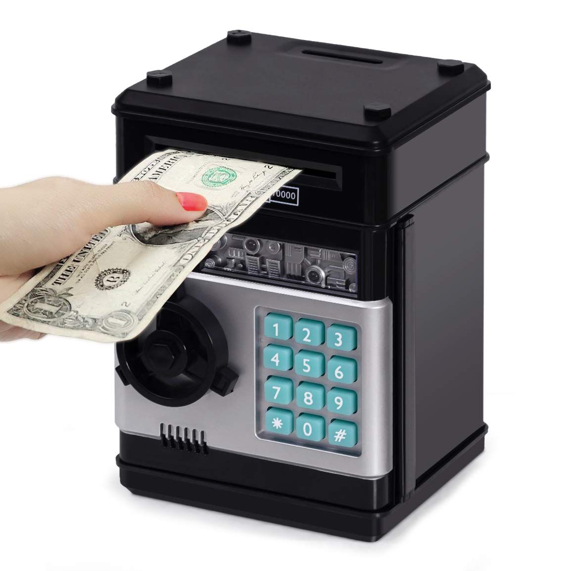 Piggy Bank Cash Coin Can ATM Bank Electronic Coin Money Bank for Kids-Hot Gift Password Piggy Bank