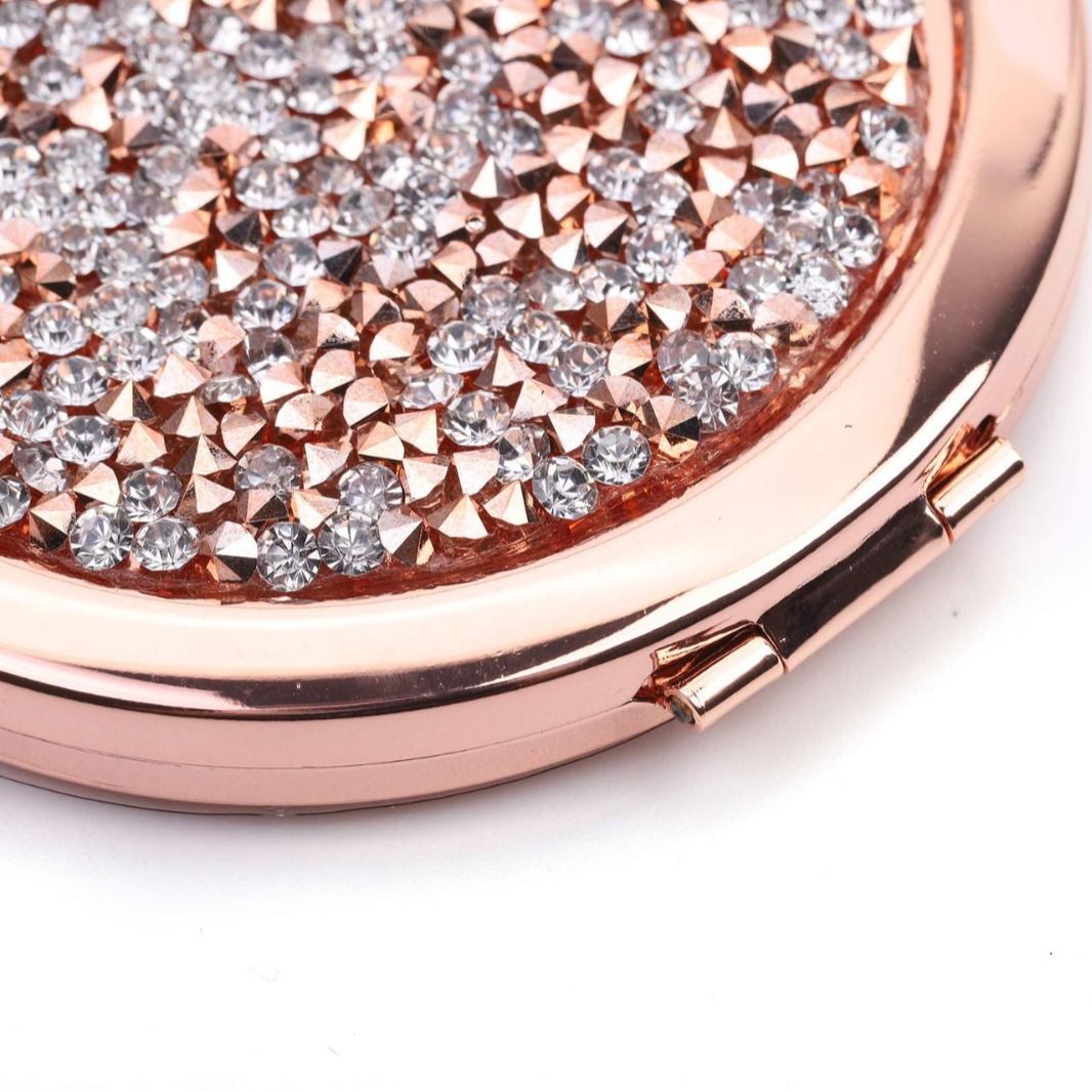 Magnifying Compact Cosmetic Mirror 2.75 Inch Round Handheld Travel Pocket Makeup Mirror Cost effective products