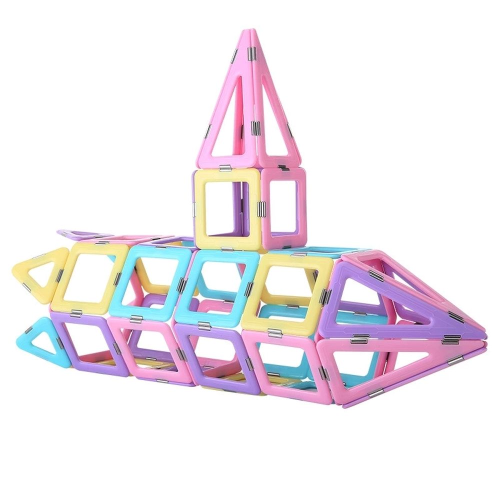 Magnetic Blocks 58PCS Upgrade Magnetic Building Blocks for Kids Magnetic Tiles 3D Magnetic Toys Educational STEM Toys Tiles Set Castle Toys for 2 3 4 5 6 7 Year Old Boys Girls Gifts