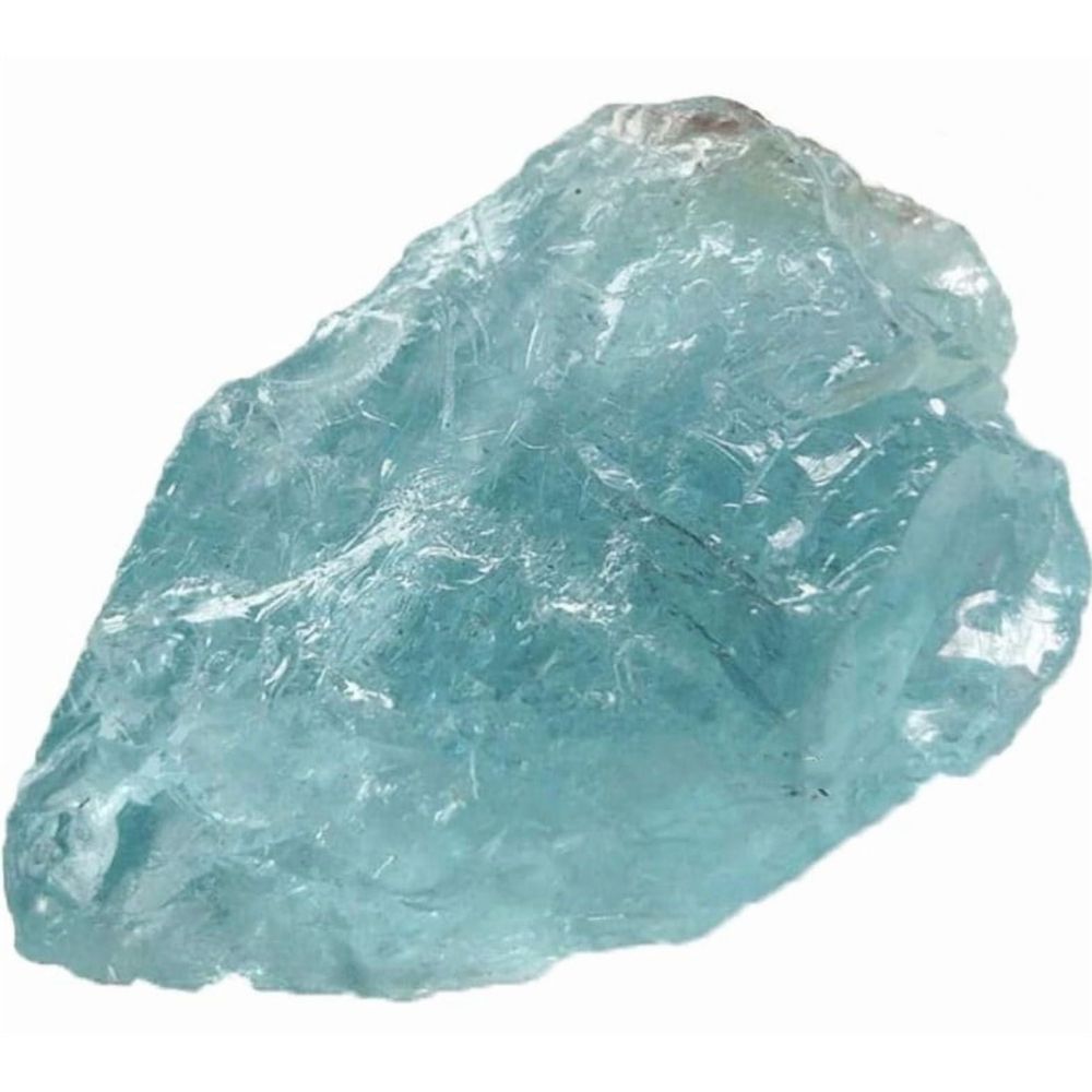 1 Pc Aquamarine Crystal,Large 1.25-2.0 Healing Crystals,Sky Blue Aquamarine Healing Crystal,Natural Rough Stones Crystal,Stones Crystal for Cabbing