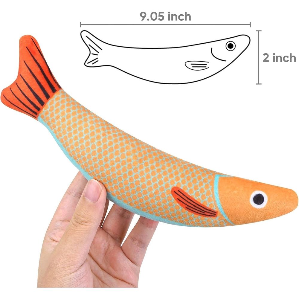 3 Pack Cat Toys , Catnip Toys For Cats, Interactive Cat Kicker Toys for Indoor Kitten Exercise 9.05 Inches for All Breeds