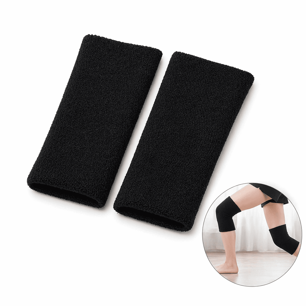 2Pcs Men Women Thermal Leg Warmers, Windproof Knee Braces Rheumatic Arthritis Sleeves Protector, Winter Cozy Wraps Leg Pad for Outdoor Sports Cycling Running Walking,Black