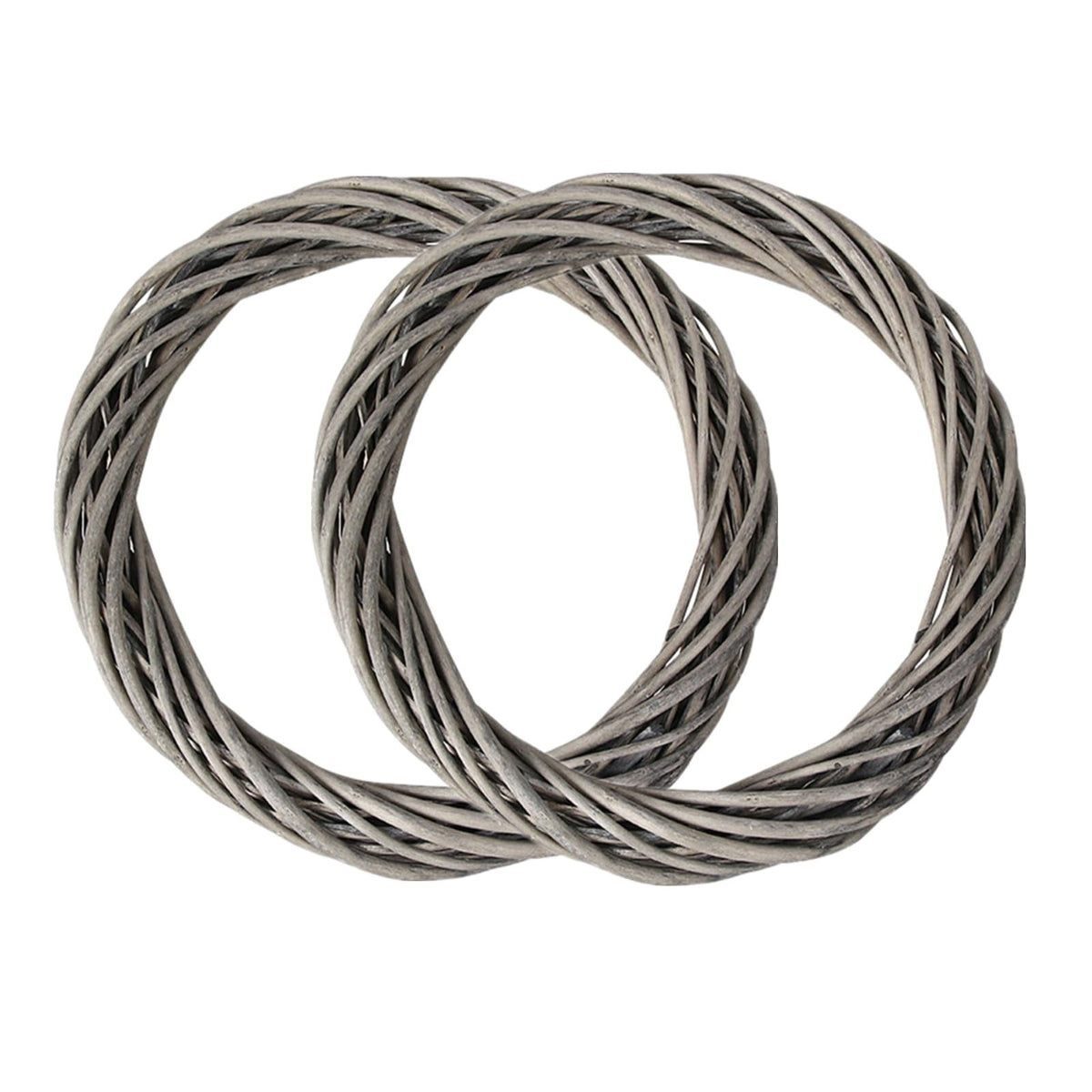 2 Pack Rattan Wreath, 15.74 DIY Wreath Natural Vine Wreath for Front Door, Thanksgiving, Christmas, Valentine\'s Day Wedding (Natural)