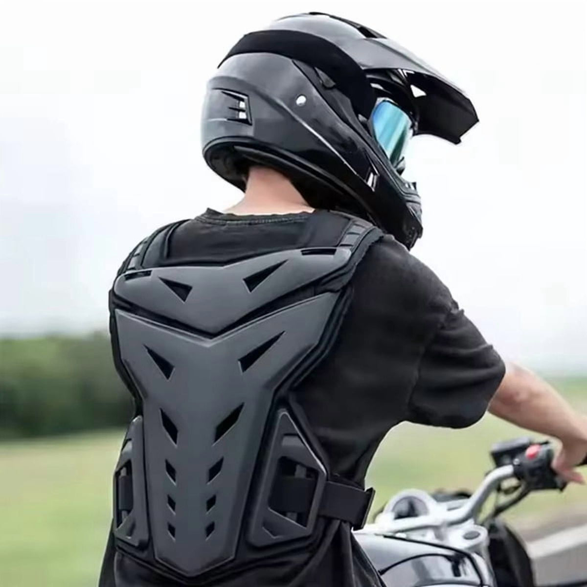 Motocross Body Armor Motorcycle Jacket Motocross Moto Vest Back Chest Protector Off-Road Dirt Bike Protective Gear