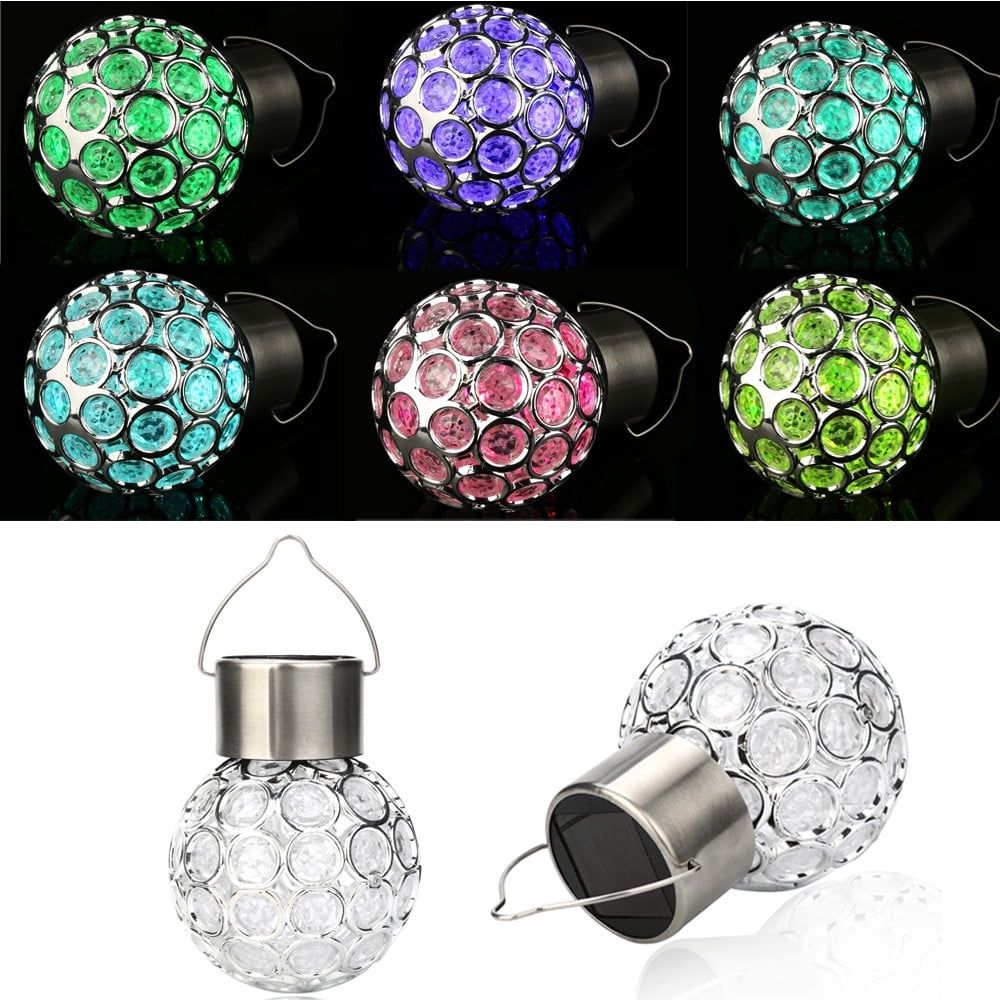 Solar-Powered Multicolor LED Hanging Light | Outdoor Garden & Camping Decor | Rotatable Design | 6-10H Runtime | Waterproof IP44 | No Wiring Needed | 1.2" Hook