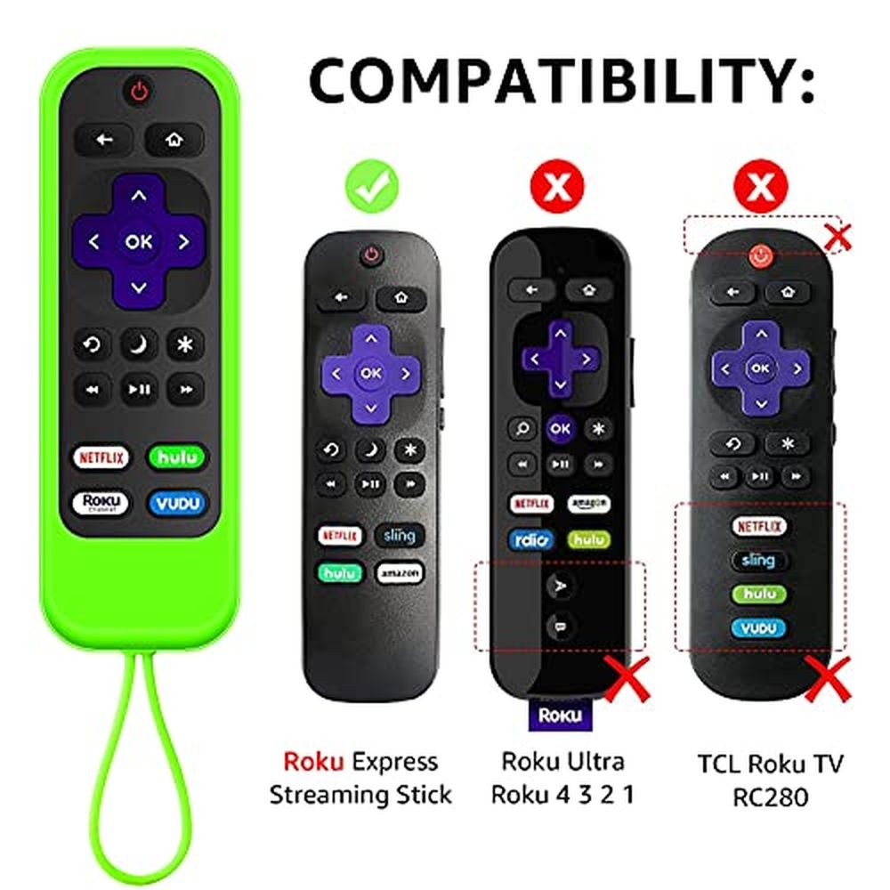 [2 Pack] silicone remotes cover case Compatible with