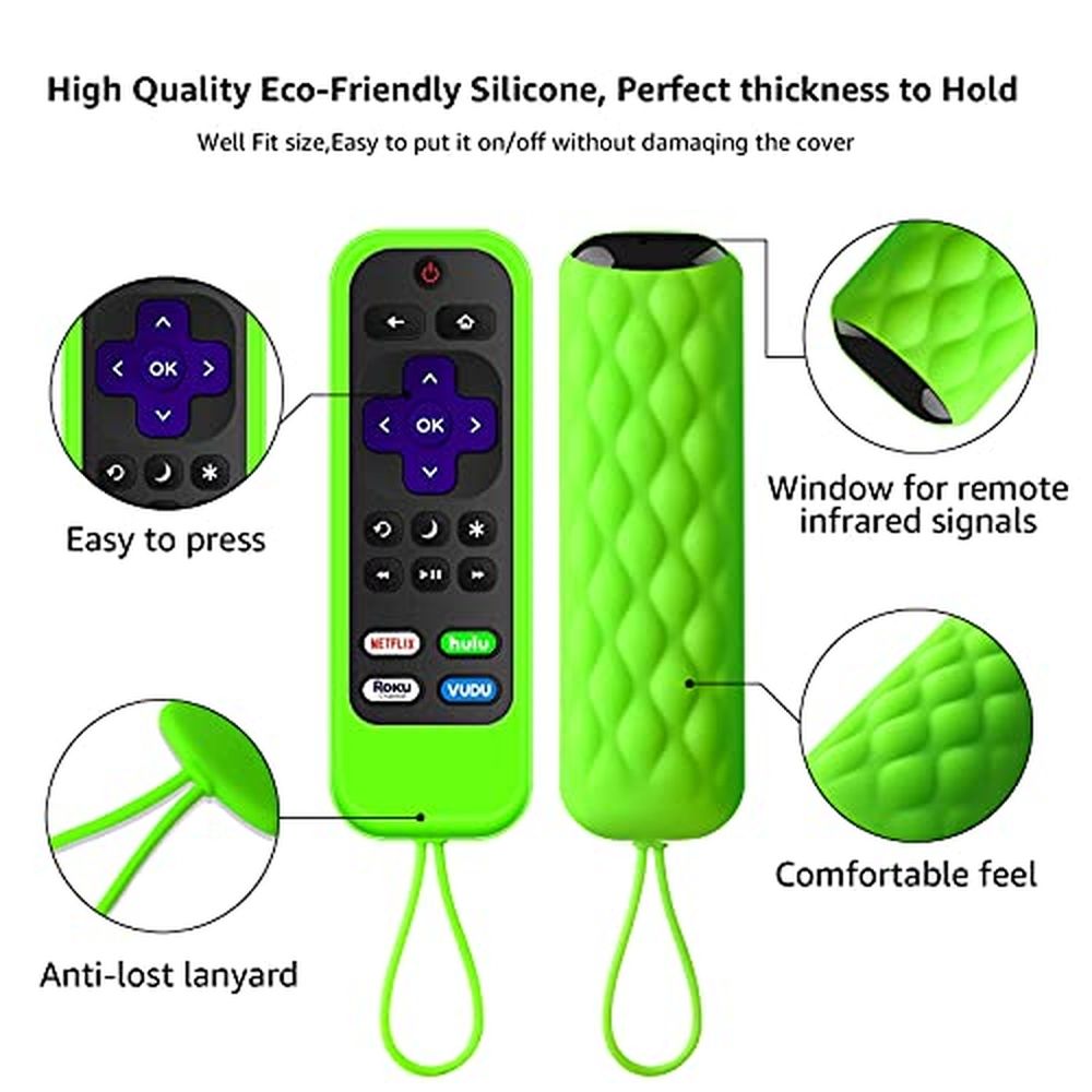 [2 Pack] silicone remotes cover case Compatible with
