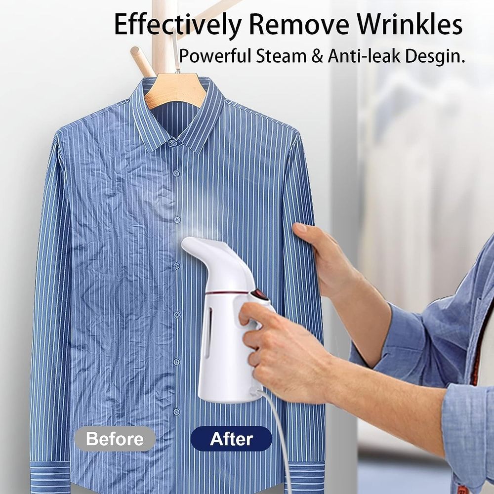 Steamer for Clothes, 700W Powerful Handheld Garment Steamer, Portable Travel Steam Iron, 150ml Water Tank
