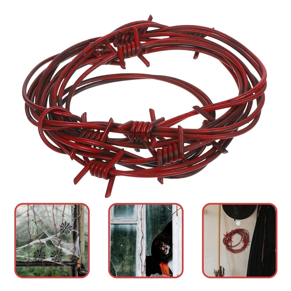 Halloween Simulation Thorn Vine Chains Haunted House Dress Up Party Scene Decorations Red