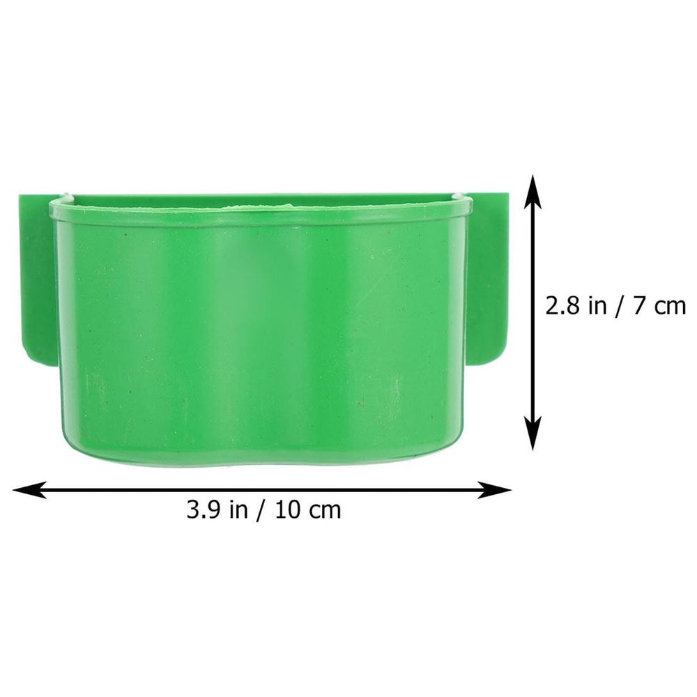 Plastic Bird Feeder Green Sturdy and Versatile for Most Pets Easy Installation