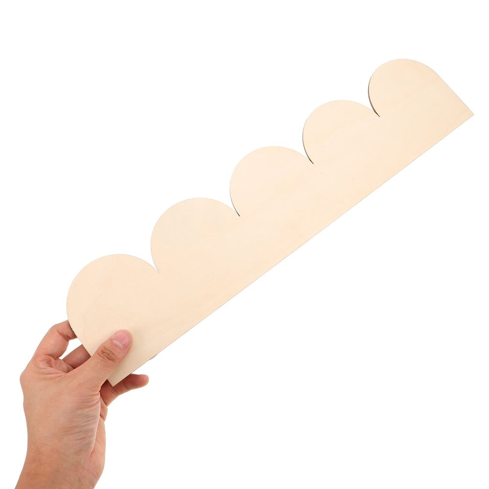 Khaki Wood Trim, Scalloped Molding for Cabinet and Door, Quality Material 20Pcs