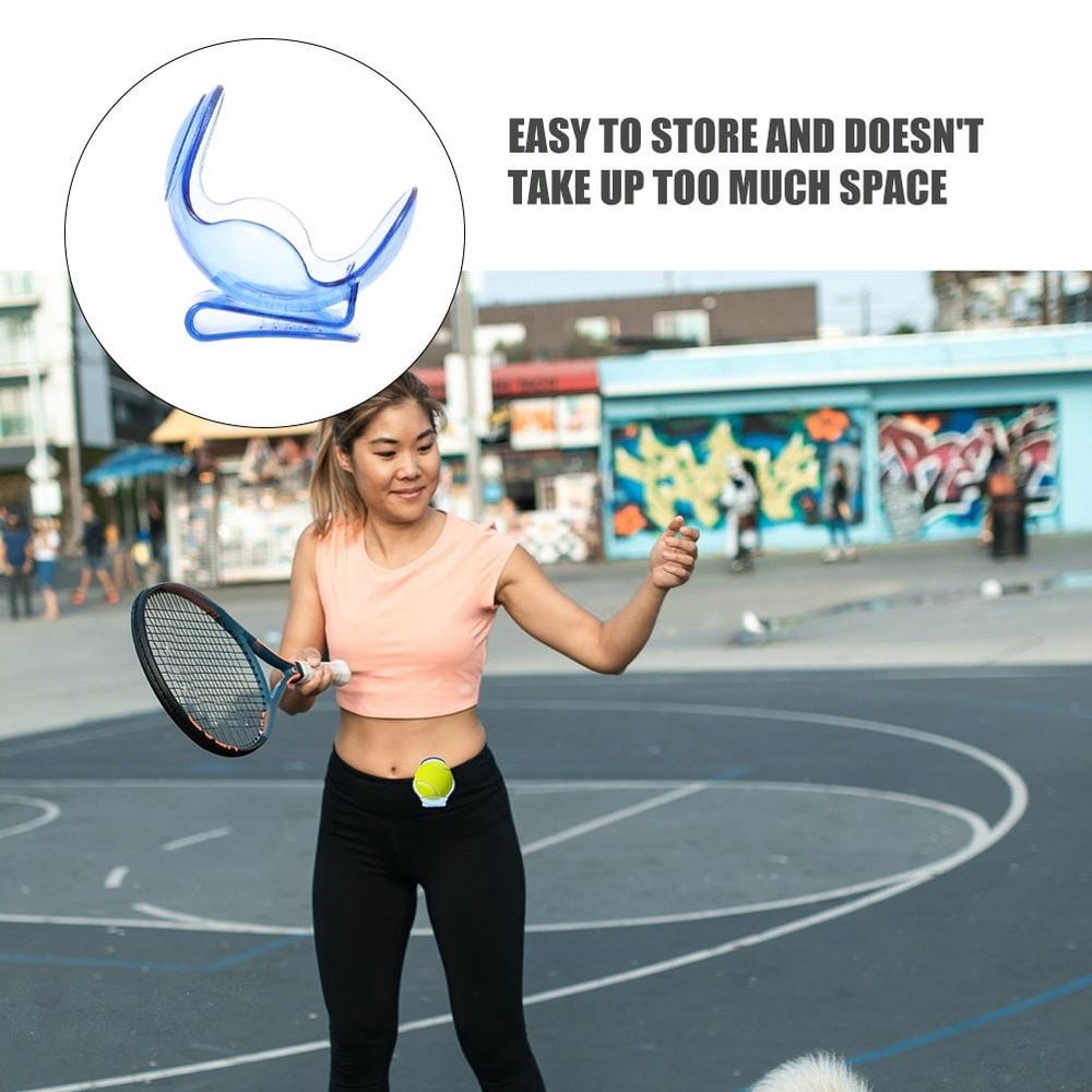2Pcs Portable Sky Blue Tennis Ball Holder Clip Clip-on Waistband for Convenient Storage
