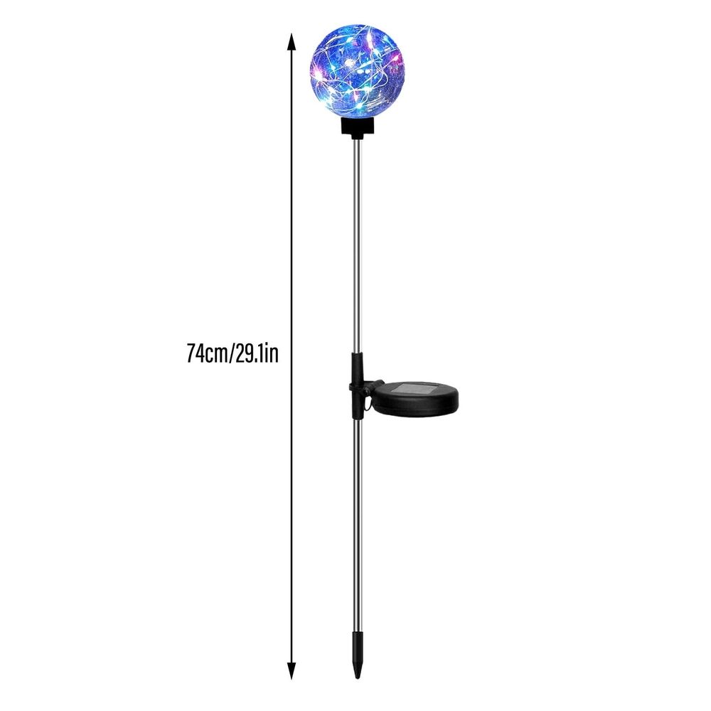 Solar Garden Globe Lights, Color-Changing & Waterproof, LED