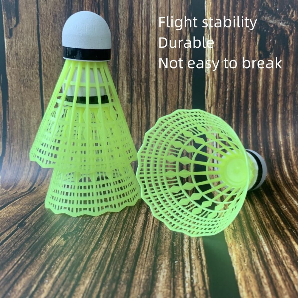 12 Pack Nylon Badminton Shuttlecocks Birdies,Nylon Feather Shuttlecocks for Badminton with Stable & Durable,Ideal Hitting Practice for Youth Players Indoor and Outdoor