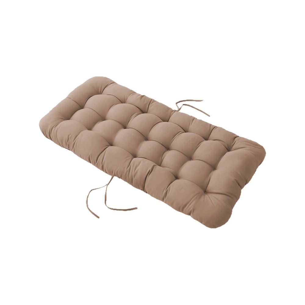 Thickened Integrated Seat & Backrest Cushion, 33.64x15.74 Inch Lumbar Support Seat Pad, Soft Nylon Spandex Floor Cushion for Office & Floor Sitting, Coffee