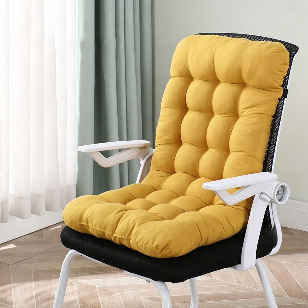 Full Body Chair Cushion With Backrest, Comfort Breathable Seat Pad 17.72"x39.37" , Pressure Relief Floor Cushion for Car Seat Office, D