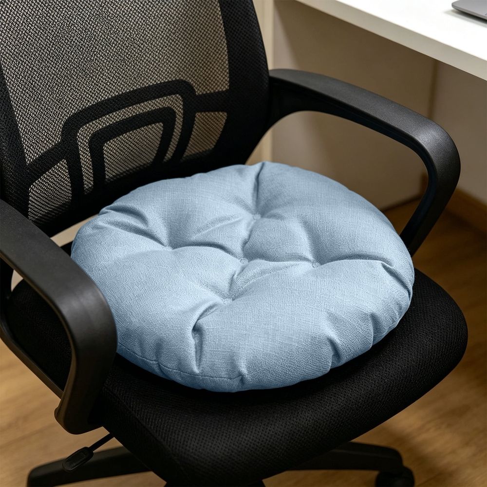 Linen Chair Cushion Soft Padded Seat Pad Non Slip Washable Dining Chair Cushion Office Kitchen Sofa Patio Home Decor 15.8in x 15.8in for Daily Sitting Office Chair Living Room Sofa Home Patio Set