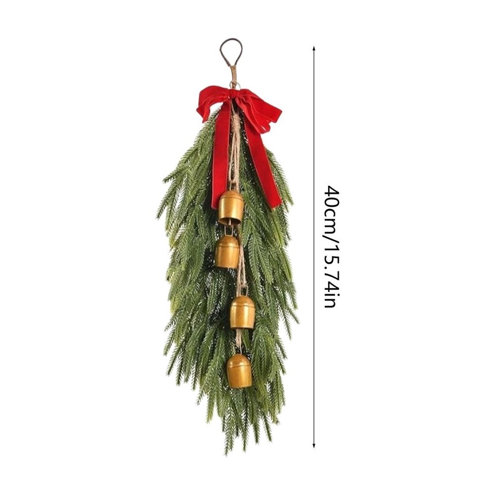 Christmas Napkin Ring Wreath with Pinecones Red Berries Artificial Pine Needles Plaid Bow Holiday Table Decoration for Christmas Dinner Party Wedding Banquet Table Setting 5.51 inch