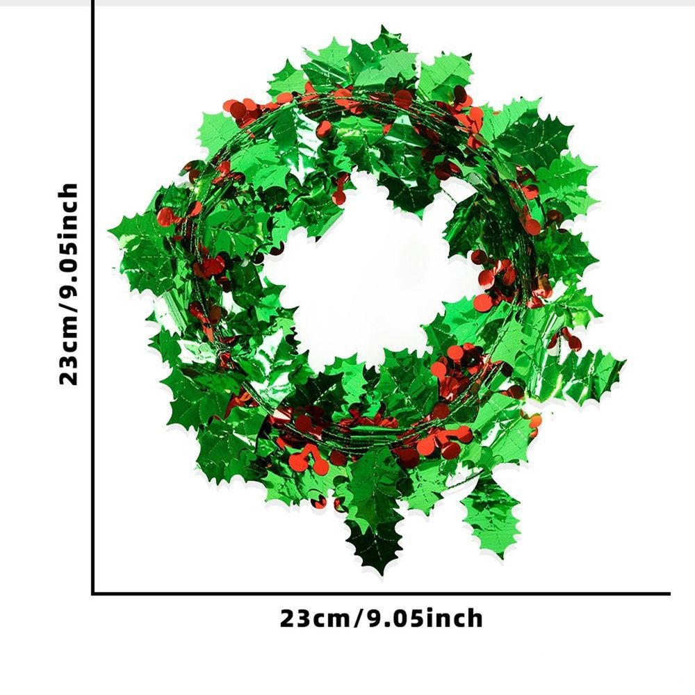 Artificial Green Vine Garland Flexible Metal Wire Faux Leaf Garland for Wedding Party Garden Fence Wall Balcony DIY Floral Crafts Indoor Outdoor Decoration 295.28 inch B