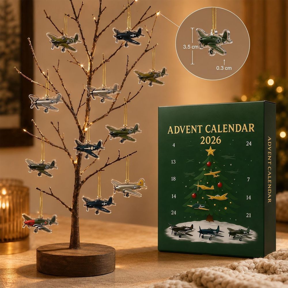 Christmas Sea Glass Advent Calendar, 24 Day Countdown Calendar with Handcrafted Acrylic Ocean Animal Ornaments, Holiday Decor for Tree Wall Hanging 10.24 x 7 inch