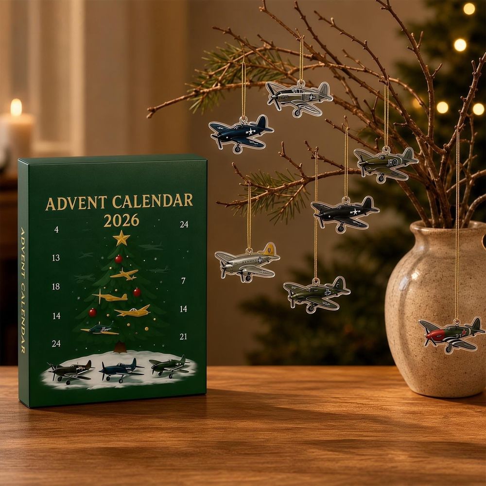 Christmas Sea Glass Advent Calendar, 24 Day Countdown Calendar with Handcrafted Acrylic Ocean Animal Ornaments, Holiday Decor for Tree Wall Hanging 10.24 x 7 inch