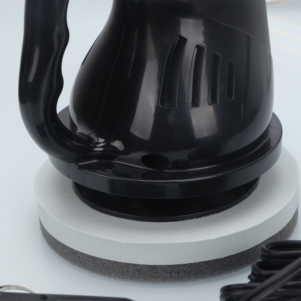 12V Mini Car Polisher and Waxing Machine for Auto Scratch Repair, Paint Seal, and Cosmetic Detailing - Black