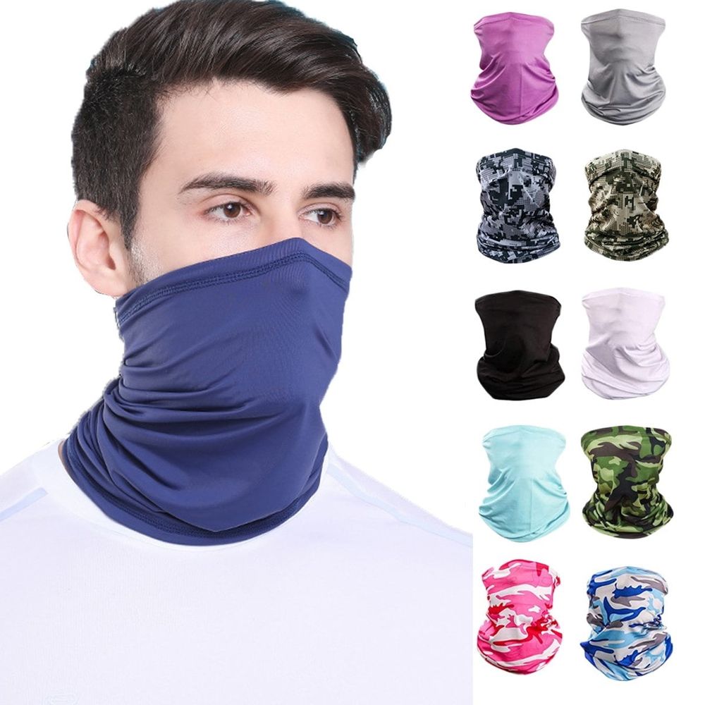 Neck Gaiter Face Cover UV Protection Balaclava Scarf Sunscreen Breathable Bandana for Men Women
