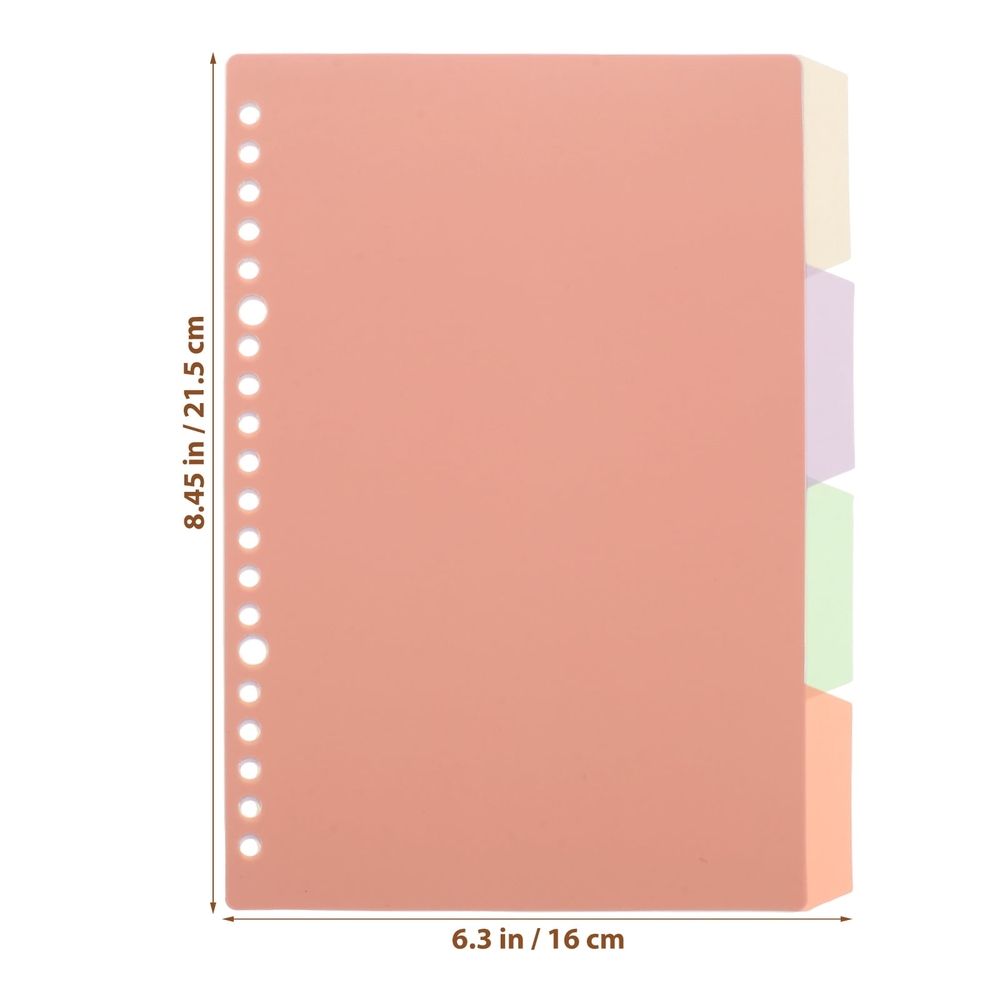 Back to School Office Use Binder Dividers Assorted Color 10 Sets