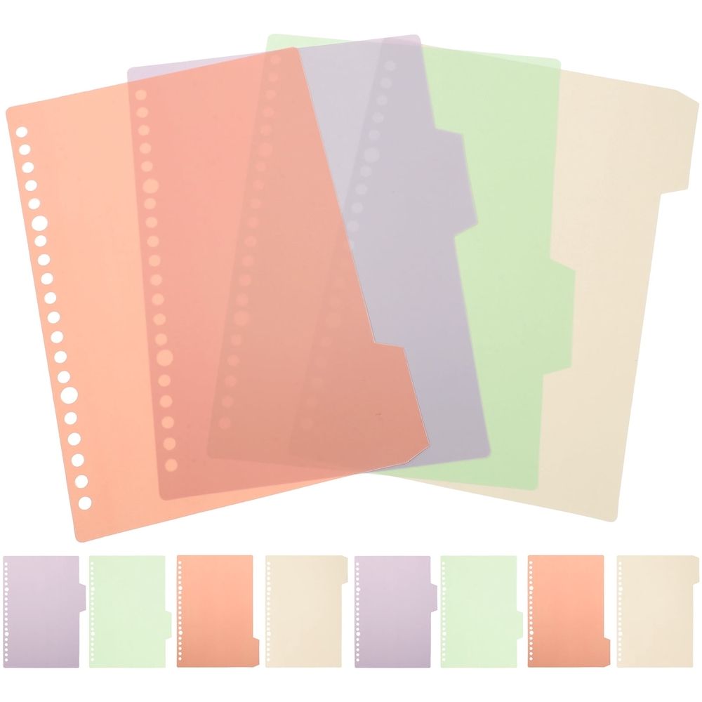 Back to School Office Use Binder Dividers Assorted Color 10 Sets