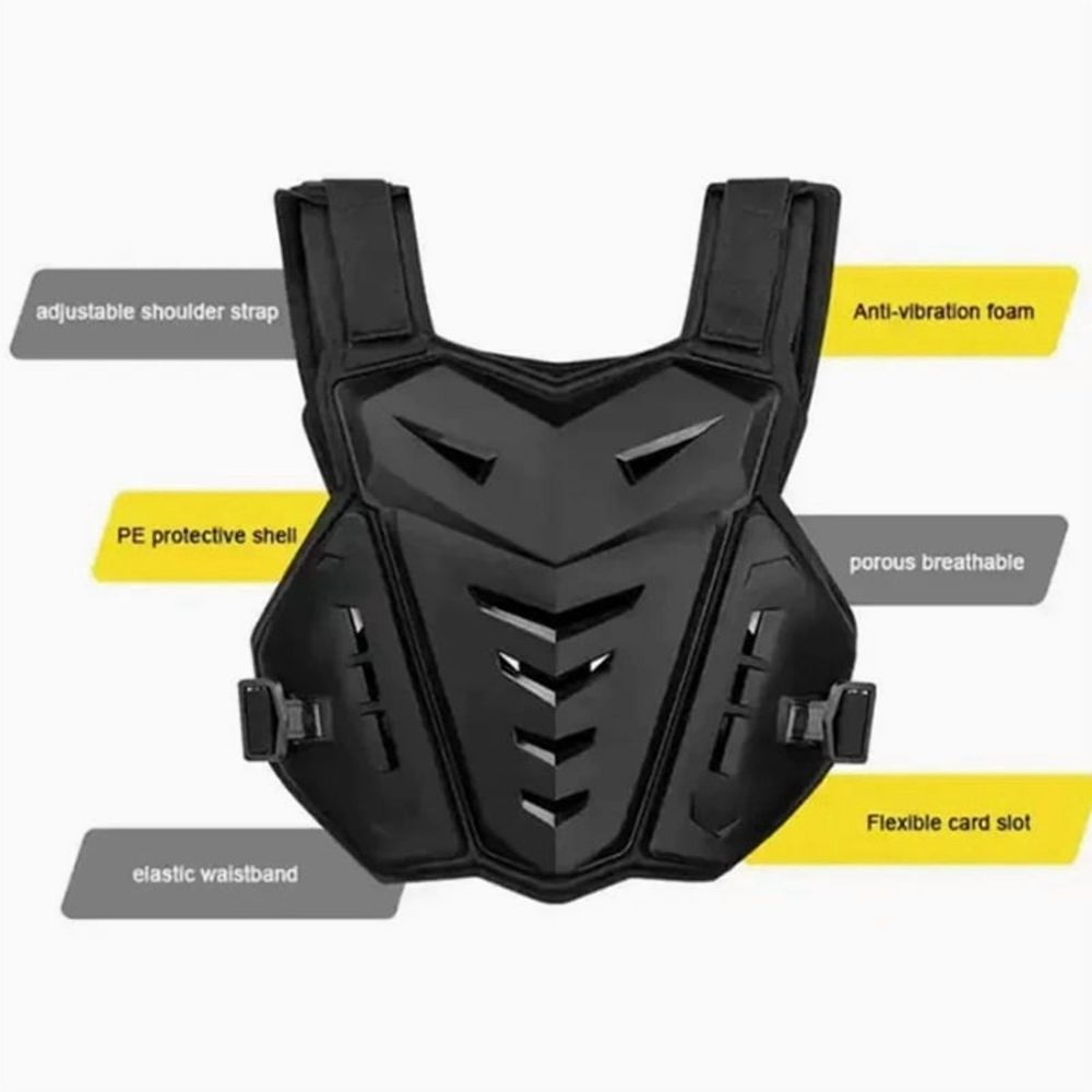 Motocross Body Armor Motorcycle Jacket Motocross Moto Vest Back Chest Protector Off-Road Dirt Bike Protective Gear