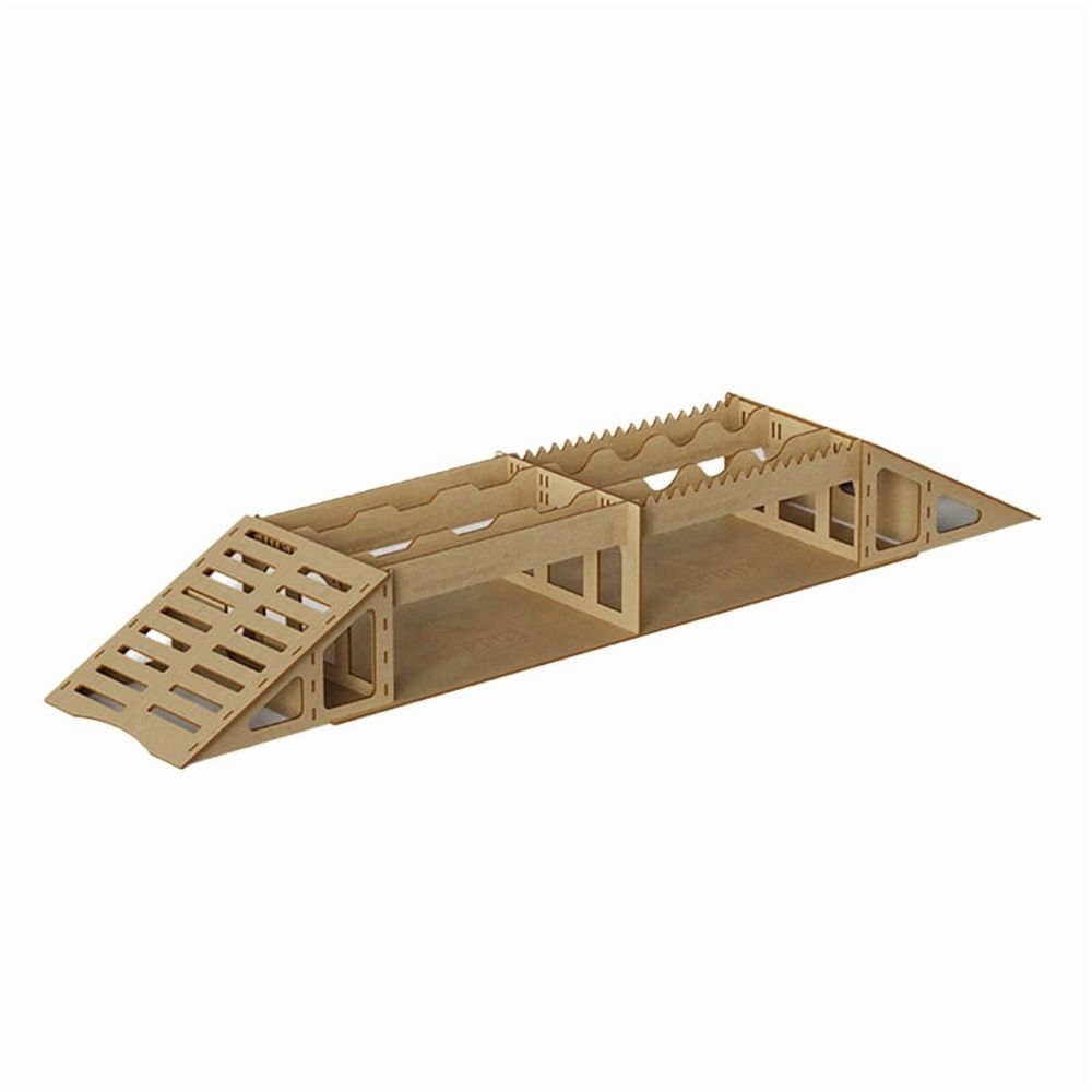 Wooden Simulation Off-Road Obstacles for 1/16 1/18 1/24 RC Crawler Model Car Adult Children'S Toys Assembly Prop -PP03