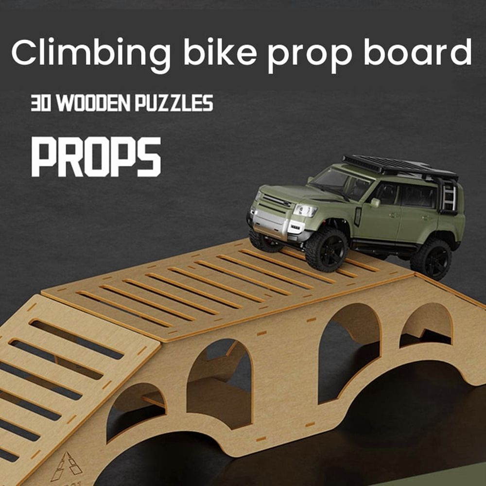 Wooden Simulation Off-Road Obstacles for 1/16 1/18 1/24 RC Crawler Model Car Adult Children'S Toys Assembly Prop -PP03