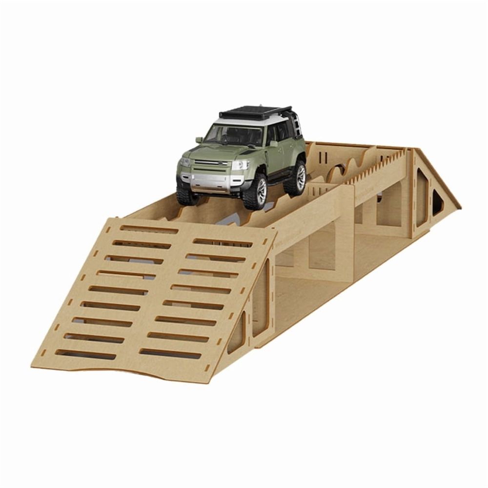 Wooden Simulation Off-Road Obstacles for 1/16 1/18 1/24 RC Crawler Model Car Adult Children'S Toys Assembly Prop -PP03
