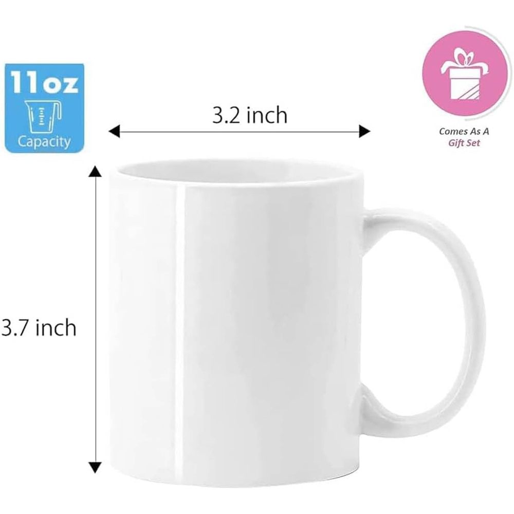 11oz Ceramic Coffee Mug, Being Your Grandpa Seems Like Gift Enough, But Here's a Mug, Novelty Coffee Mark Mugs, Cup Gift for Family Christmas Special Holiday Birthday