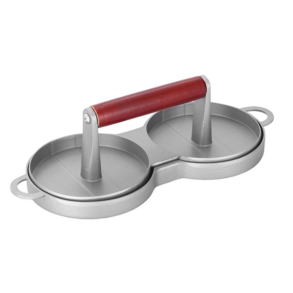 Double Burger Press Hamburger Patty Maker Meat Smasher for Perfect Homemade Burgers