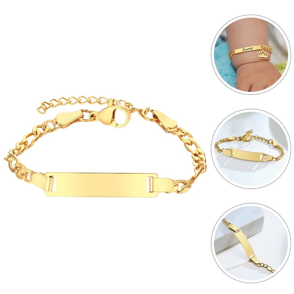 Stainless Steel Adjustable Blank Bracelet for Crafting,  and Adults, Jewelry