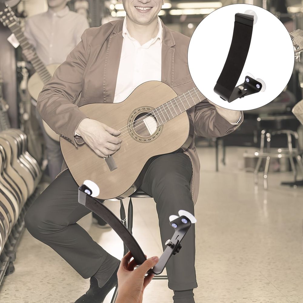 Portable Classical Guitar Footrest with Ergonomic Design for Comfortable Leg Support and Improved Playing Posture
