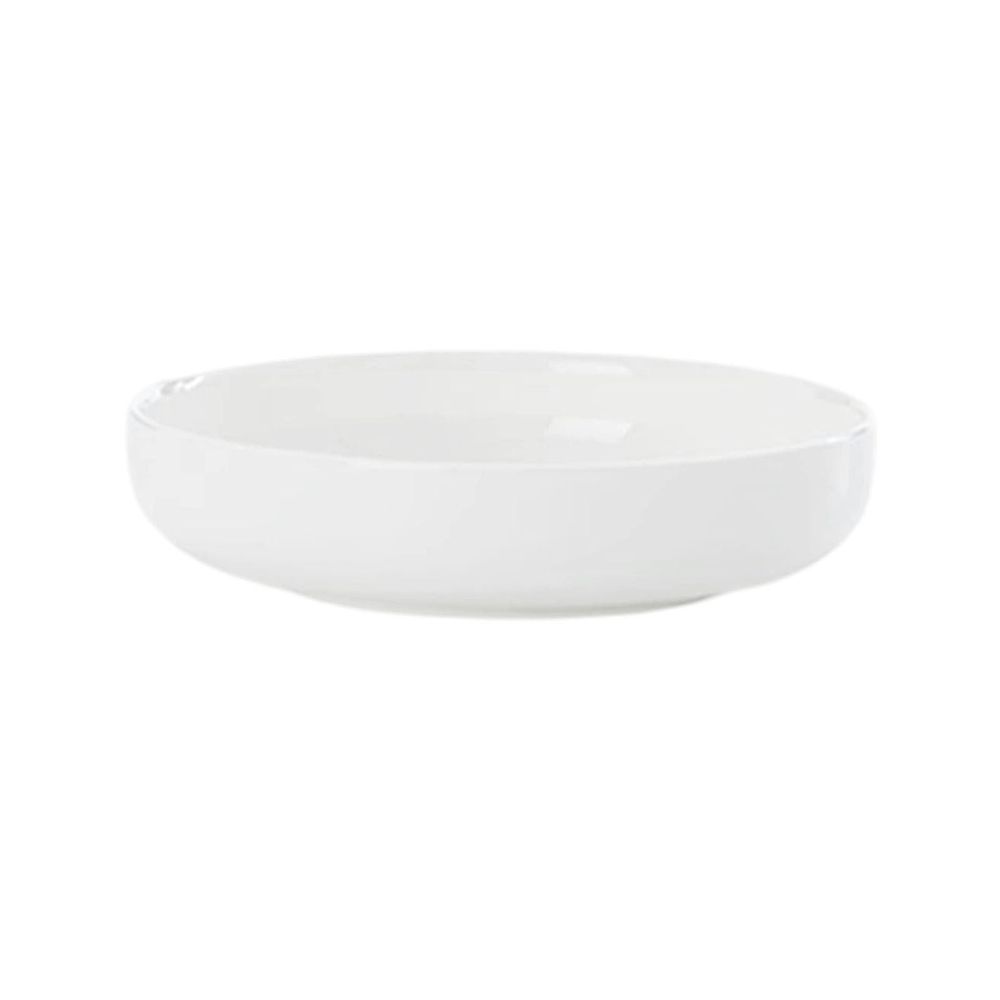 Pasta plate, 8-inch soup plate, pasta plate, soup plate, cream white porcelain salad plate, serving plate, suitable for pasta, soup and salad, pasta bowl, soup bowl, large bowl