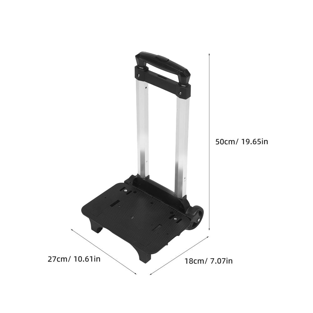Heavy Duty Portable Folding Hand Truck with Metal Frame and Compact, Easy Storage Design