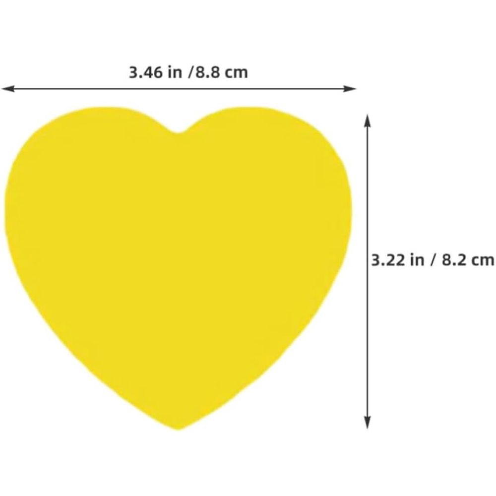 2 Sets Heart Shaped Paper Cutouts for Valentine Crafts Messages