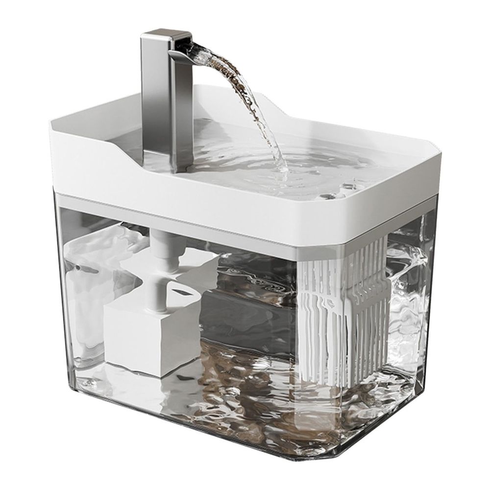 Cat Water Fountain 1500ml Large Capacity Silent Circulating Smart Automatic Dispenser Easy Clean 360° Drinking for Cats Small Dogs Pets Home