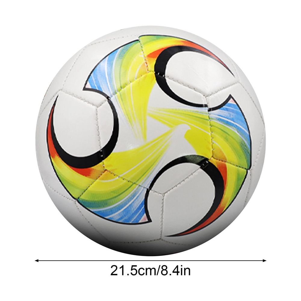Size 5 Soccer Football Training Ball 22cm 8.66in Outdoor Texture Rubber Tire for Children Youth Practice on Cement Grass Plastic Field Sports