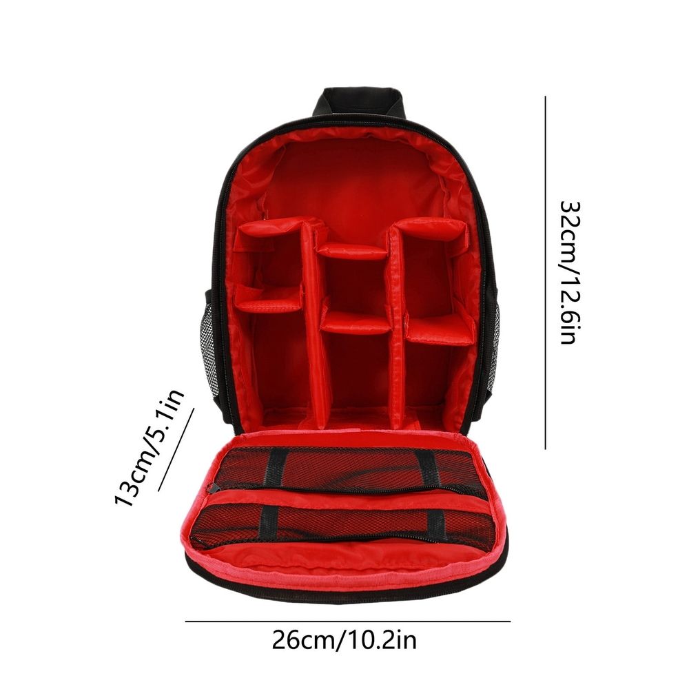 Camera Backpack, Camera Bag for DSLR/SLR/Mirrorless Photography Camera, Camera Case Waterproof Travel Backpack, Inclued Laptop Tablet Compartment, Compatible with Camera and Drone, Red