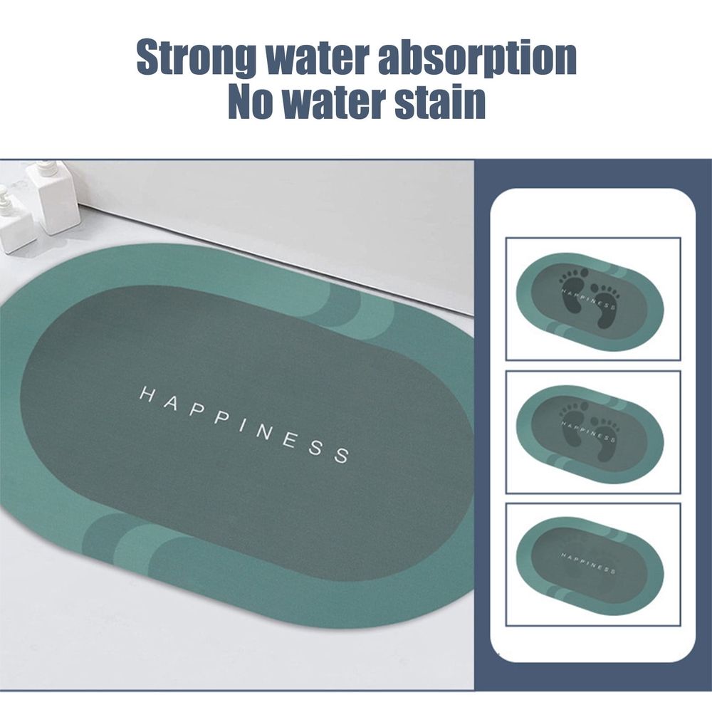 Modernized Bath Mat, Modernized Magic Bathroom Mat, Bathroom Mat Quick Dry,  Magic Mat - The Magic Mat, Super Absorbent Non Slip Quick Dry Bath Mat Rug, 15.7 x 23.6in, Dark Gray