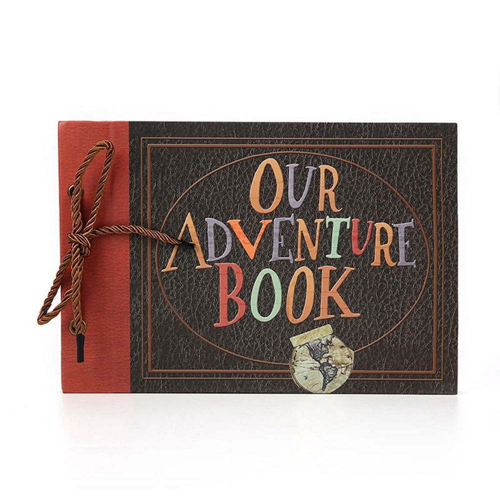 A Scrapbook Photo Album,Our Adventure Book Scrapbook,Hard Cover Travel Scrapbook for Anniversary, Wedding, Travelling