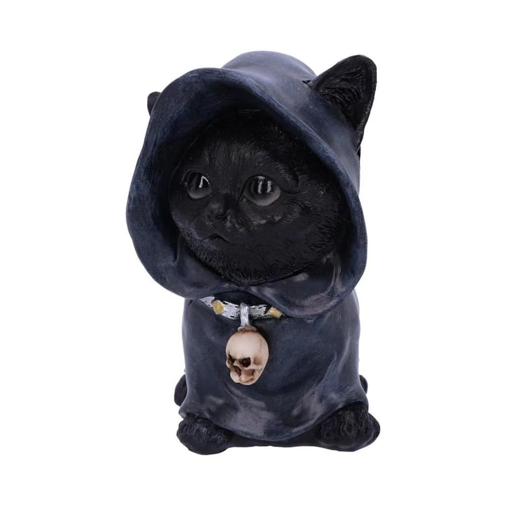 Halloween Cat Cape Statue, Cat Skull Pendant Statue, Cat Statue, Halloween Home Desktop Decoration