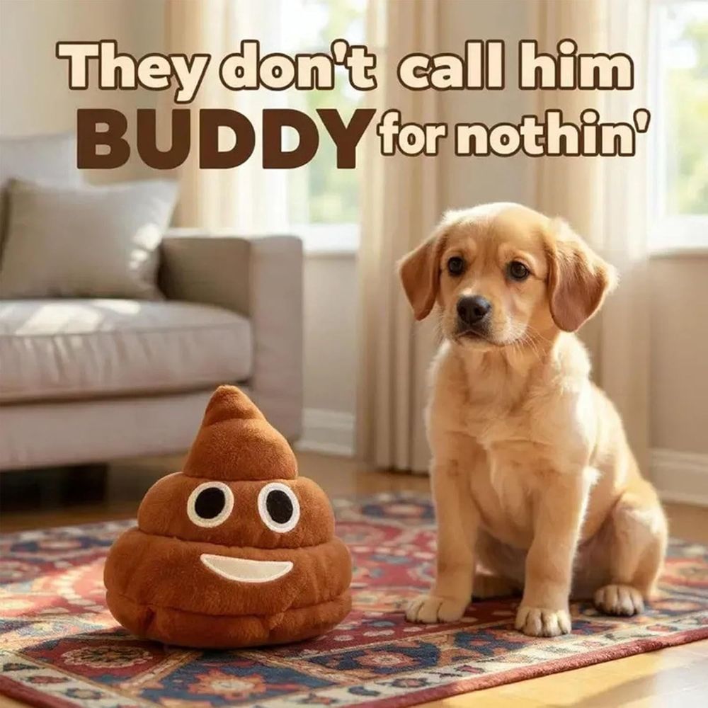 Farting Poop Dog Toy, Funny Talking Poop Plush – Makes Fart Sounds, Interesting Poop for Pets and Adults, Bring Happiness (1pc)
