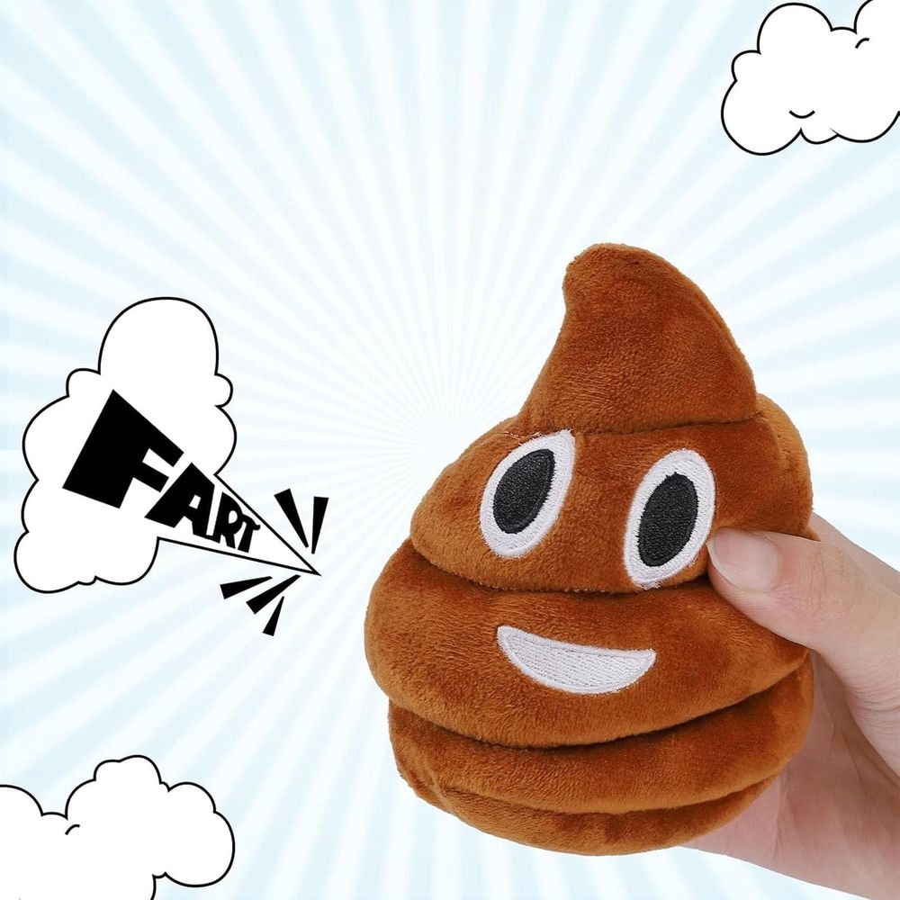Farting Poop Dog Toy, Funny Talking Poop Plush – Makes Fart Sounds, Interesting Poop for Pets and Adults, Bring Happiness (1pc)